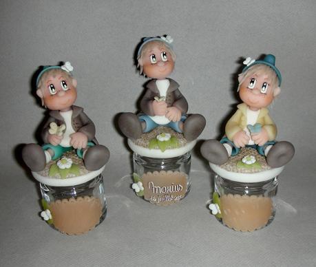 Pot à dragée avec p'tit Bambin Pot à dragée avec p'tit Bambin