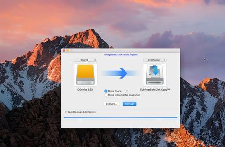 macOS Sierra: cloner son disque dur avec SRS Disk Copy