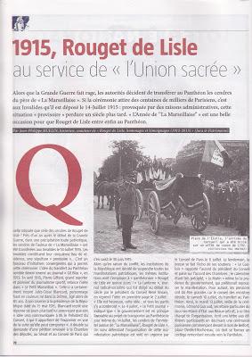 1915, Rouget de Lisle dans Histoire-La Provence