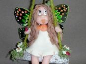 P'tite Elfe papillon balançoire porcelaine froide