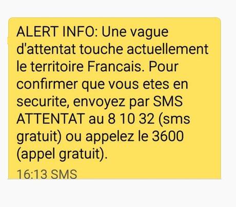 Faites tourner ! Alerte attentats : méfiez-vous des faux SMS !