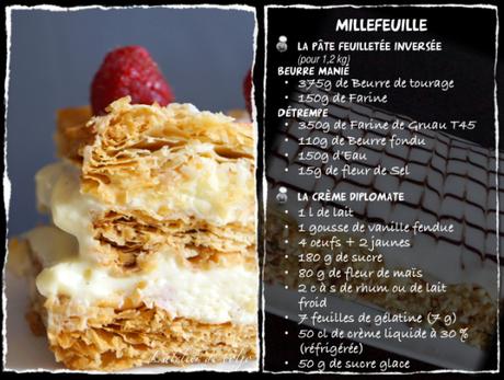 Millefeuille pâtissier à la crème diplomate Mille feuille 5