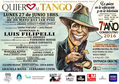 Luis Filipelli à Quiero al Tango lundi [à l'affiche]