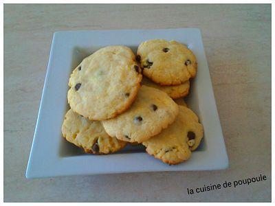 Cookies à la noix de coco au pépite de chocolat au thermomix ou sans 