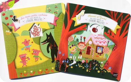 Mes contes préférés en stickers pailletés : Hansel et Gretel et Les trois petits cochons - Hatier jeunesse