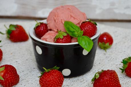Sorbet fraise-basilic