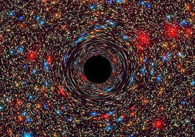 Computer simulation of a supermassive black hole