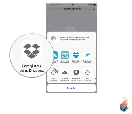 iOS 10 Safari: comment télécharger avec son iPhone