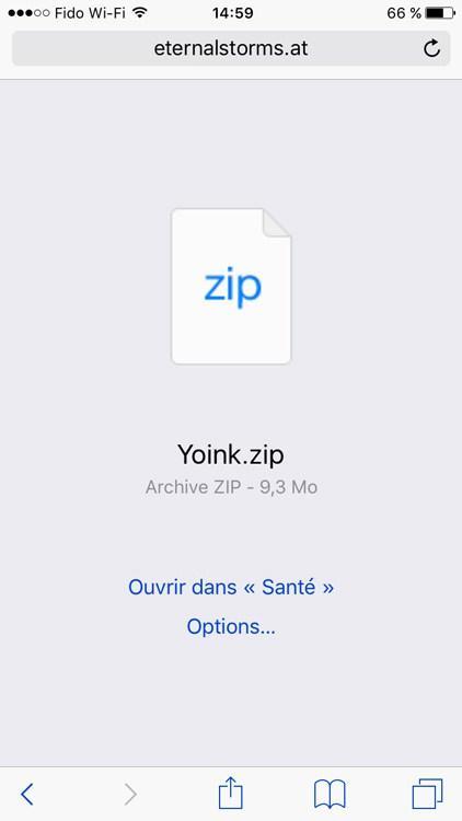 iOS 10 Safari: comment télécharger avec son iPhone