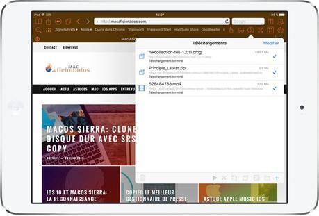 iOS 10 Safari: comment télécharger avec son iPhone