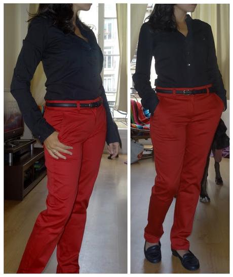 Look du jour: Oser le pantalon rouge!
