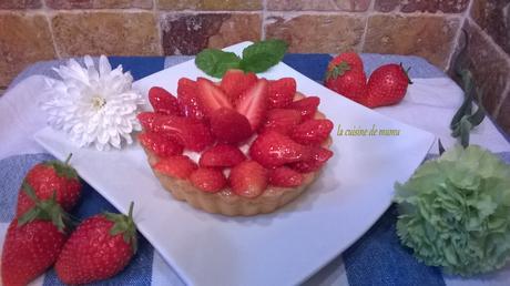 Les tartelettes aux fraises sur crème diplomate WP_20160607_081