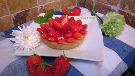 Les tartelettes aux fraises sur crème diplomate WP_20160607_085