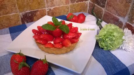 Les tartelettes aux fraises sur crème diplomate WP_20160607_075