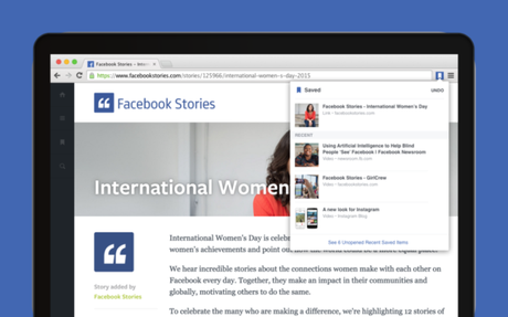 Facebook : sauvegardez des contenus Web aussi facilement que sur Pocket