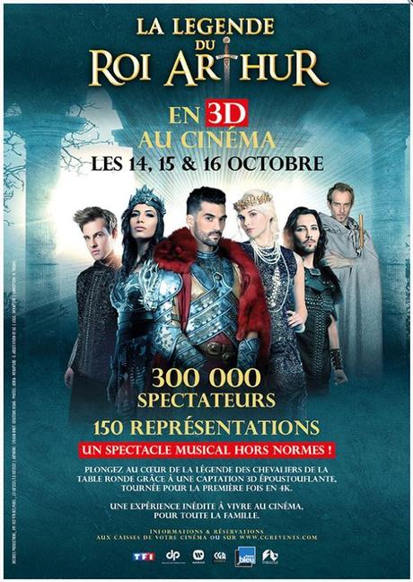 La Comédie Musicale LA LÉGENDE DU ROI ARTHUR dans les cinémas CGR en 3D