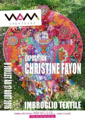 Exposition «Imbroglio Textile»  Christine Fayon | WAM Galerie Cahors