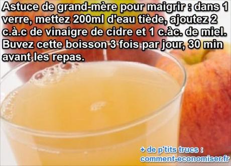 Vinaigre brûle graisse  Astuces pour maigrir : 7 astuces de star pour