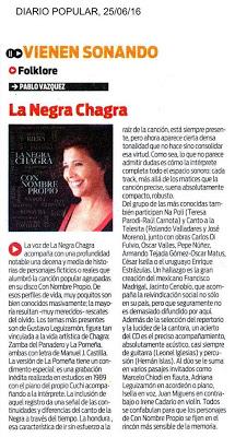La Negra Chagra présente un nouveau disque à Pista Urbana [à l'affiche]
