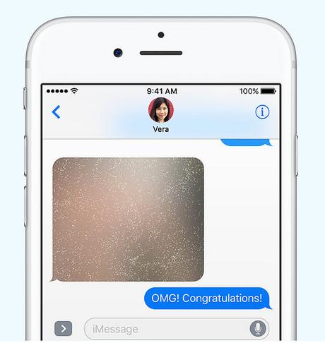 iOS 10 sur iPhone et iPad: Des messages manuscrits et des photos à gratter