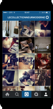 Instagram, applications mobiles art contemporain