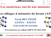Intervention Monsieur Zineb collège Haut Penoy Vandœuvre Nancy 03/05/2016