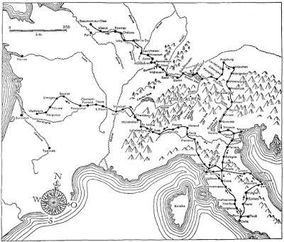 L´itinéraire de Michel de Montaigne dans le sud de l´Allemagne en 1580