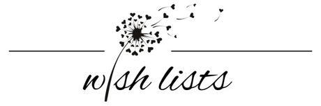 My wish list