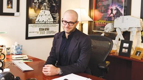 Damon Lindelof photographed in his office in Santa Monica on April 28, 2016