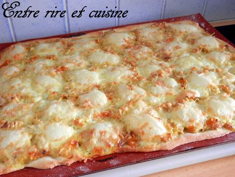 Pizza au Surimi et Curcuma