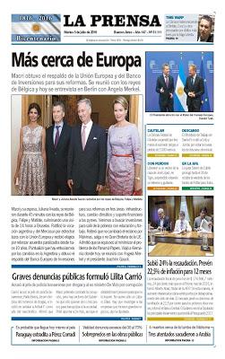 Mauricio Macri et Madame posent avec le Roi et la Reine des Belges [ici]