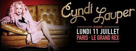 Cyndi Lauper en concert au Grand Rex lundi 11 juillet 2016 !