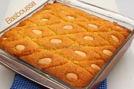 Basboussa aux amandes  Cuisine Marocaine