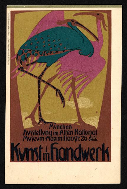 Une affiche Jugendstil de Bruno Paul pour l´exposition Kunst im Handwerk en 1901