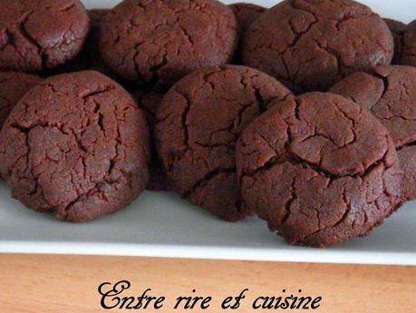 Biscuits crousti-moelleux au chocolat (sans oeuf)