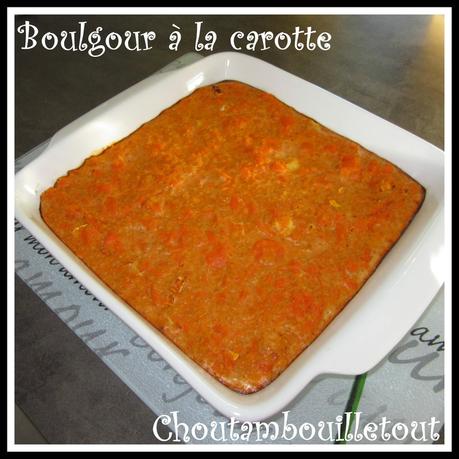 Boulgour carotte