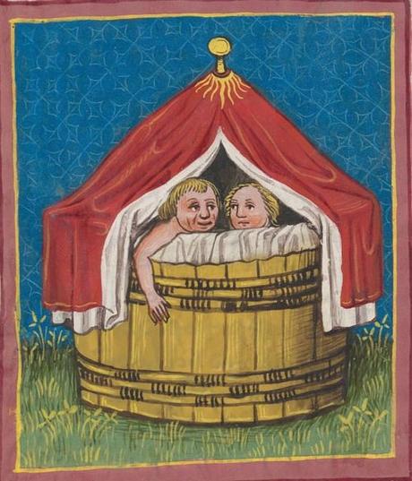 Le bain, au Moyen-âge