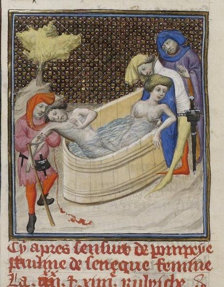 Le bain, au Moyen-âge