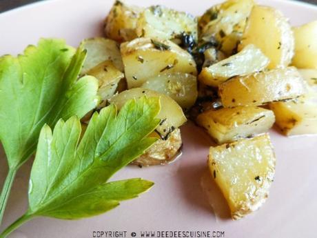 recette facile et rapide de pommes de terres roties au four potatoes