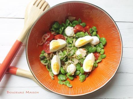 Salade de Fèves Fraîches à l'Huile de Pépins de Courges dans RECETTES SALEES salade-de-fevre