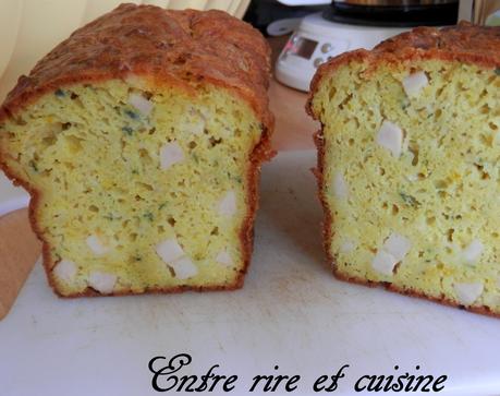 Cake salé Courgettes/Poulet/Colombo/Comté