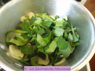 Navets marteaux, consoude et capucine à l'asiatique (Vegan)