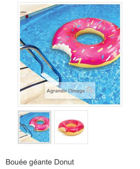 Bouée géante donuts rose piscine plage ou trouver france