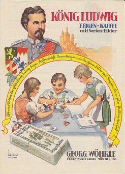 L´image du Roi Louis II de Bavière dans les timbres-réclames