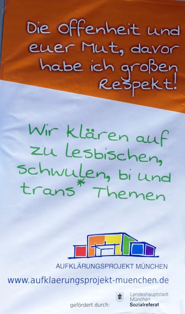 CSD München 2016 Politparade : les revendications politiques par l´image