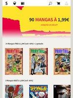 90 mangas à 1,99 euros sur Sequencity jusqu'au 18 juillet 2016