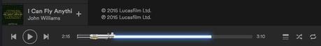 Astuce Spotify: découvrez le sabre laser de Luke Skywalker