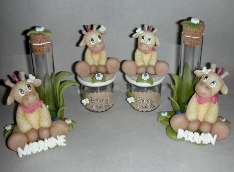 Pot à dragée avec Charlotte la girafe