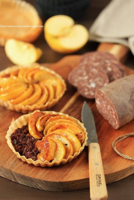 Tartelettes de boudin béarnais aux pommes