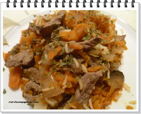 Sauté de bœuf au riz et carottes ww2